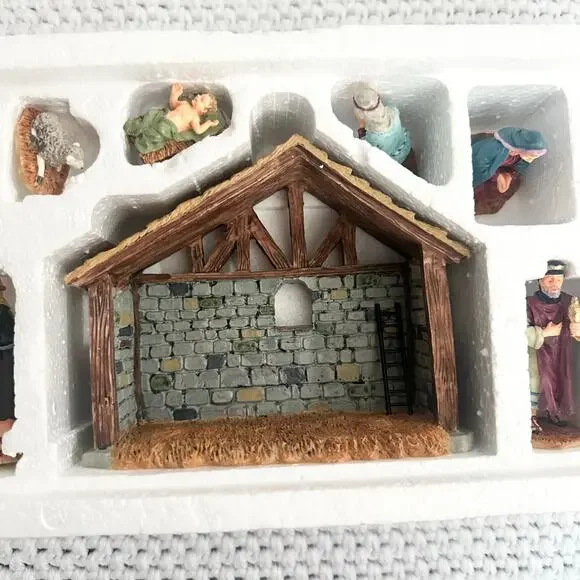 Lemax Village Collection 1999 Poly Resin Nativity Scene Set of 12 Pieces Total - Picture 6 of 7